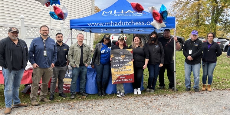 Senator Serino is pictured above at VFW Post 170 with Anthony Kavouras, Carl LoFaro, Joseph Horesky, Tyler Mendelson, Sharon Toney-Finch, Alyssa Carrion, Victoria Newman, Adam Roche, Kevin Flaherty, and Angela Garcia.