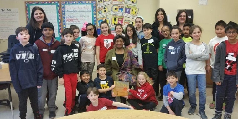 Senator Andrea Stewart-Cousins joined 5th grade students at the Main Street School