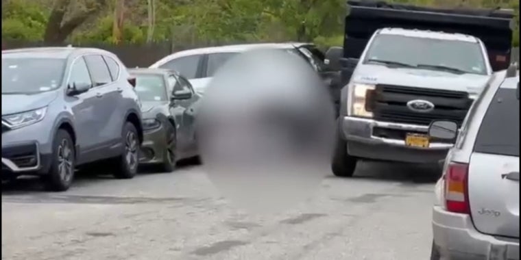 Surveillance and cell phone video obtained by Eyewitness News shows the driver accelerating, pinning the woman.