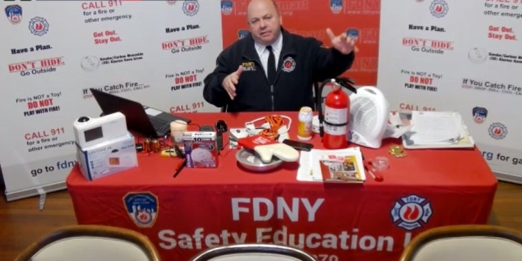 Captain Gerald Rocco of the FDNY Fire Safety Education Unit conducted the session.
