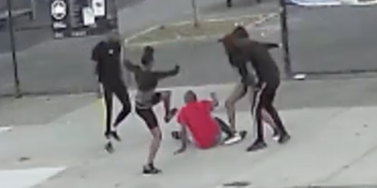 Five suspects are wanted in connection with the murder of a 52-year-old cabbie who died after he was attacked by a group of passengers who allegedly tried to rob him in Edgemere on Aug. 13. (Screenshot courtesy of NYPD)