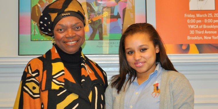 Senator Montgomery with Alonicha (April) Triana. a youth justice advocate who inspired this leglsiation.