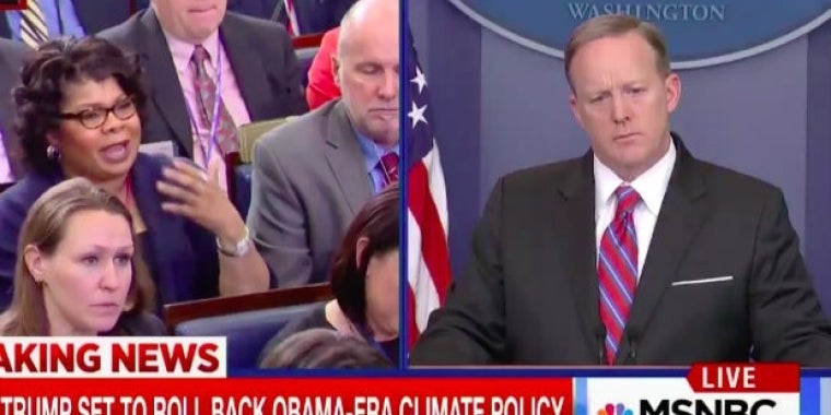 Sean Spicer Berating April Ryan