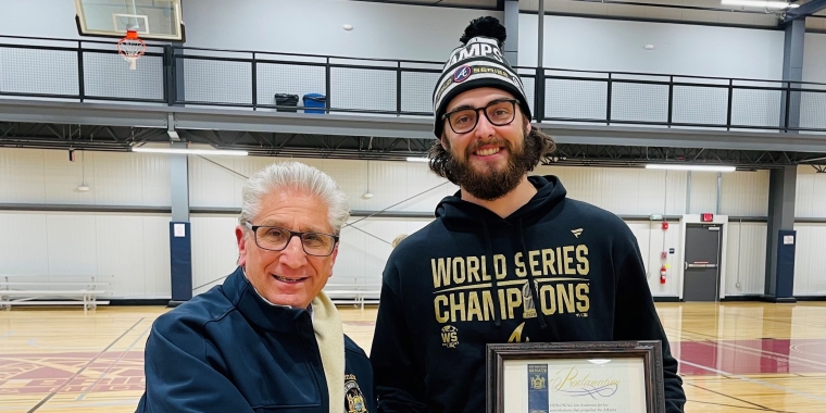 Tedisco Welcomes Home World Series Champion Ian Anderson