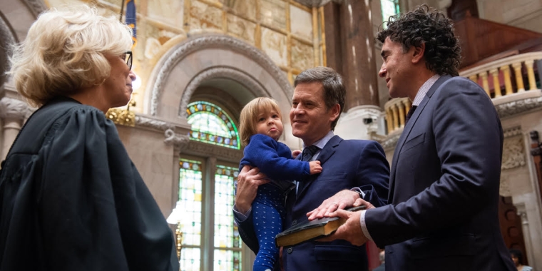 Senator Hoylman Being Sworn in for a Fourth Term as State Senator for the 27th District