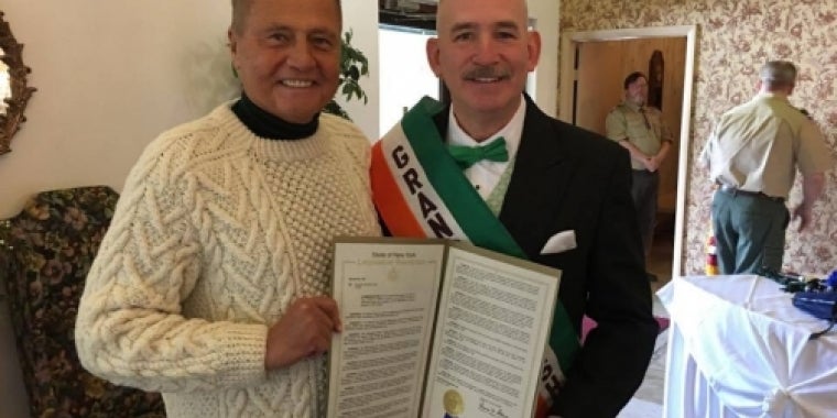 Senator Bonacic is pictured with George Anderson.