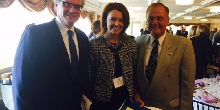Senator Bonacic is pictured with (L-R), Empire State Development President Howard Zemsky, and Lindsey Boylan, Chief of Staff at Empire State Development.